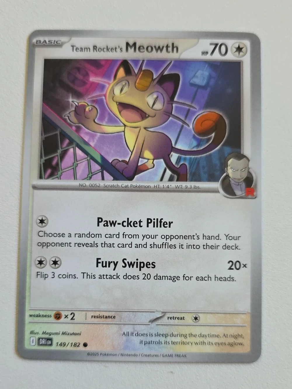 Pokemon Meowth Trading Cards - Alolan, Team Rocket's, Galarian, Vmax